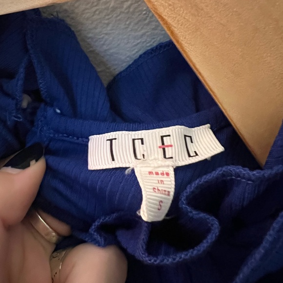 TCEC Blue Ruffle Bodysuit - Picture 3 of 6